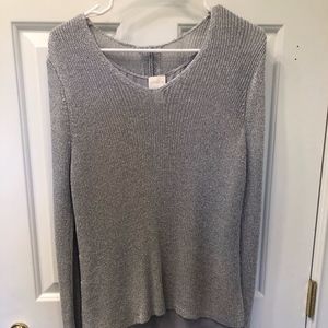 Chicos Long Sleeve Sweater Shirt
